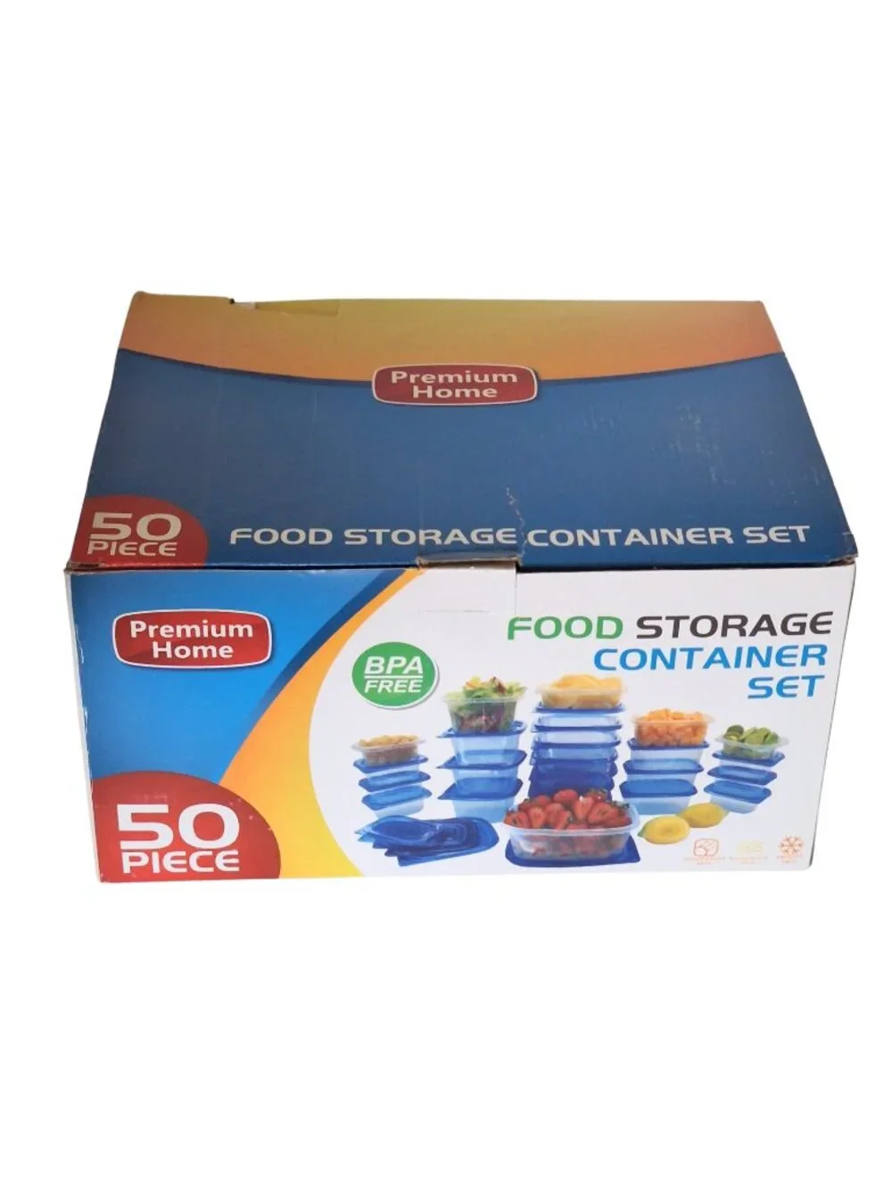NIB 50 Piece Food Storage Container Set Lids & Bases